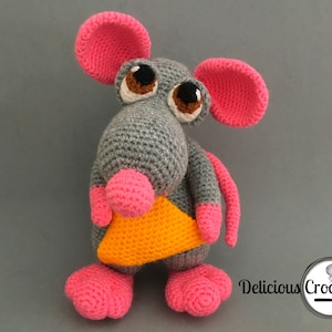 Amigurumi Pattern Crochet Mouse Rat Mice Animal Doll Toy PDF English or Spanish DIY Digital Download