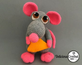 Amigurumi Pattern Crochet Donnie Mouse Doll DIY Digital Download