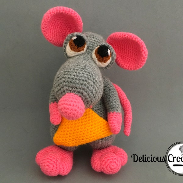 Amigurumi Pattern Crochet Donnie Mouse Doll DIY Digital Download