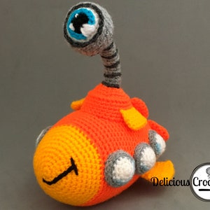 Amigurumi Pattern Crochet Nautilus Submarine DIY Instant Digital Download PDF