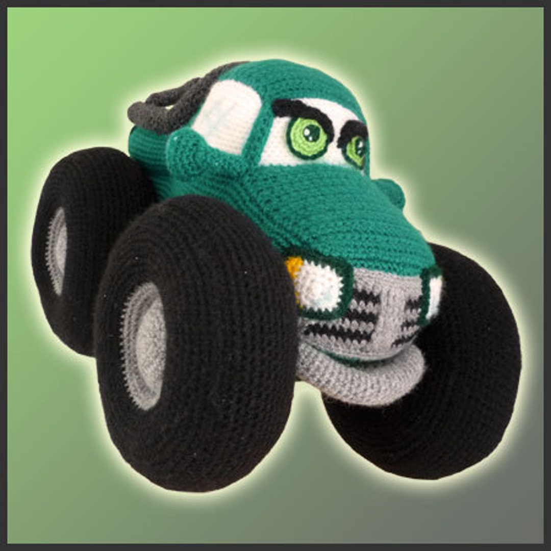 Amigurumi Pattern Crochet Monster Truck DIY Digital Download Etsy