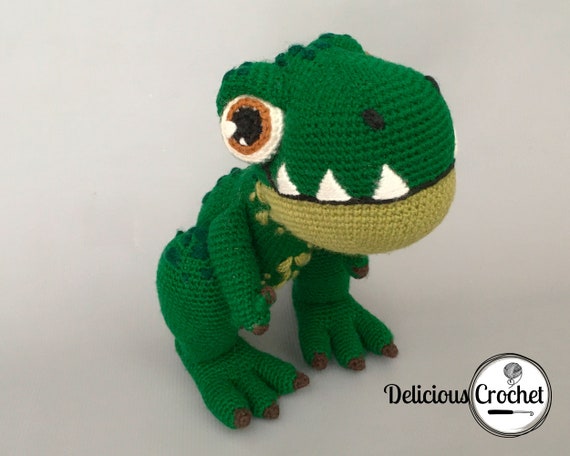 Amigurumi Crochet Dinosaurio Patron T-REX Reptil Animal Dino - Etsy México Amigurumi Crochet Dinosaurio Patron T-REX Reptil Animal Dino - Etsy México