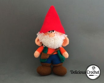 Amigurumi Pattern Crochet Gnome Dwarf Midget Pigmy Doll PDF English or Spanish