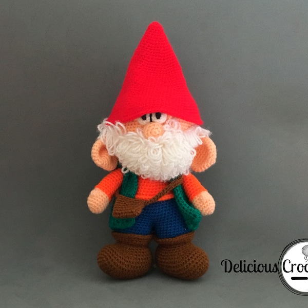 Amigurumi Pattern Crochet Gnome Dwarf Midget Pigmy Doll PDF English or Spanish