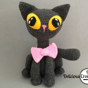 Amigurumi Pattern Crochet Cat Kitten Animal Feline Doll Toy Jinxy Kat PDF English or Spanish DIY Digital Download