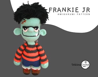 Amigurumi Pattern Crochet Frankie Jr Doll DIY Instant Digital Download PDF