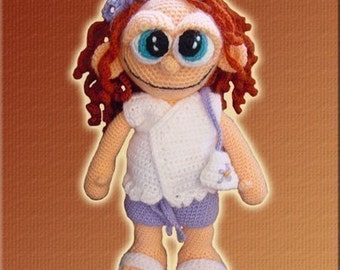 Amigurumi Pattern Crochet Sally Doll DIY Digital Download