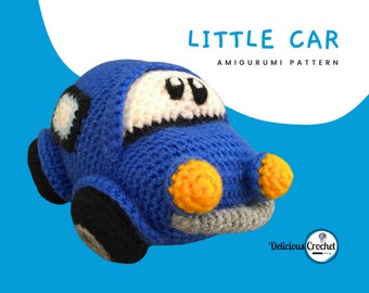 Amigurumi Pattern Crochet Little Car DIY Digital Download