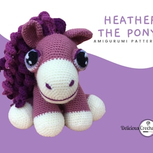 Amigurumi Pattern Crochet Heather Pony Doll DIY Digital Download