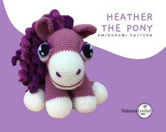 Amigurumi Pattern Crochet Heather Pony Doll DIY Digital Download