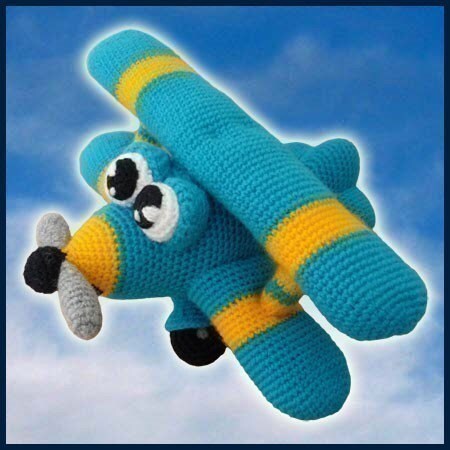 Amigurumi Pattern Crochet Ace Airplane DIY Instant Digital Download P…