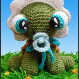 Modello Amigurumi all&#39;uncinetto Baby Turtle fai da te PDF Download digitale