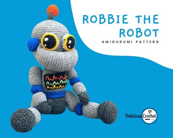 Amigurumi Pattern Crochet Robot Android Tinman Doll Toy PDF English or Spanish