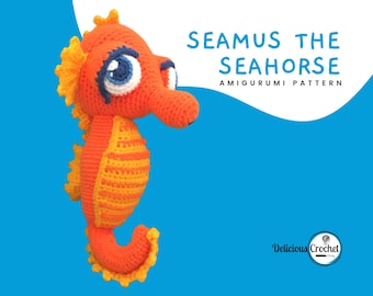 Amigurumi Crochet Pattern Seahorse Hippocampus DIY Digital Download
