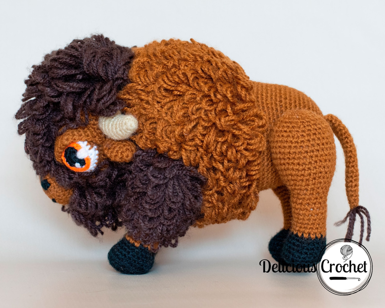 Amigurumi Pattern Crochet American Bison Buffalo Doll Animal | Etsy
