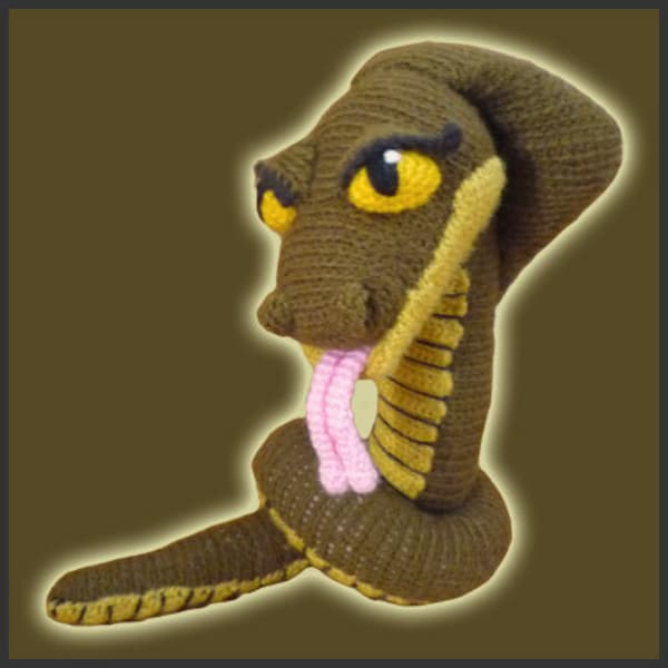 Amigurumi Pattern Crochet Cordelia Cobra Snake DIY Instant Digital Download PDF