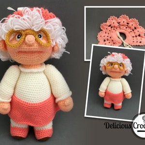 Amigurumi Pattern Crochet Granny Doll DIY Digital Download image 2