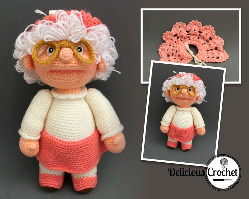 Amigurumi Pattern Crochet Granny Doll DIY Digital Download image 2