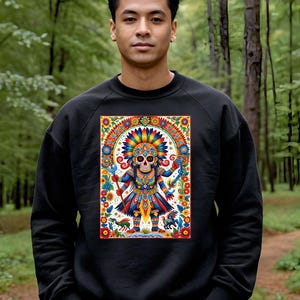 Mictlantecuhtli, Mexican Art Unisex Sweatshirt