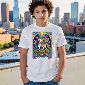 La camiseta unisex Chariot Tarot, Tarot Tee