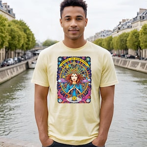 Wheel of Fortune, Tarot Unisex T-shirt, Tarot Tee