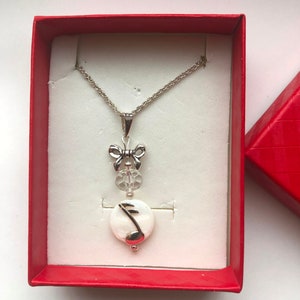 Musical Note MOP Charm Pendant Sterling Silver925 Marked Necklace Minimalist Unique Bow Pendant for Her Music Symbol by ileanaenchantedbeads