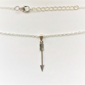 Cupid Arrow Charm Pendant Sagittarius Silver Pl. Necklace Archer Sign Astrological Gift for Her November/December Zodiac by EnchantedBeads