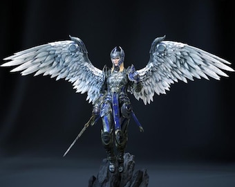 PAINTED dame Aylin Resplendent Paladin 30X40cm figure statue premium pro painted 3d printed 8k