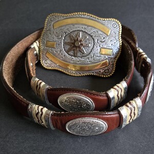 Tony Lama Concho Belt - Etsy