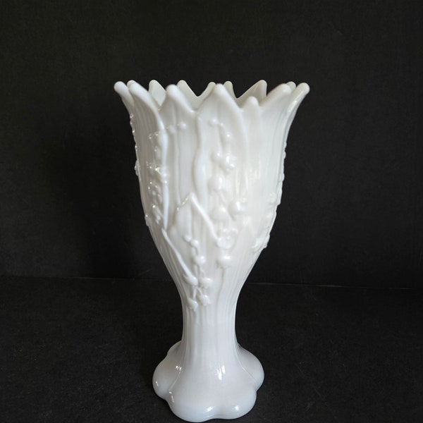 Vintage Westmoreland Milk Glass Vase Lily of the Valley