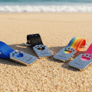 Personalized Paw Keychain, Pet Memorial, Custom Fabrics