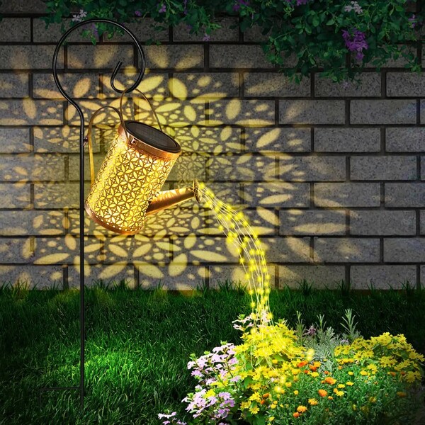 LED Solar Watering Can, Water Can Solar Lights, Garden Decorative Lights, Garden Lights for Patio Pathway Decoration for Garden Decor Gift.