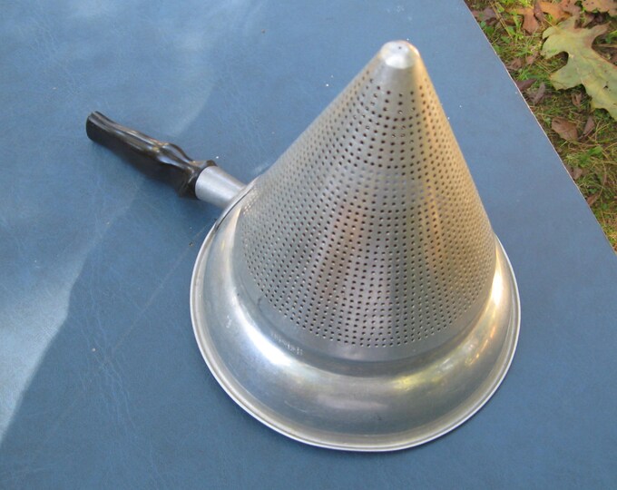 Vintage Aluminum Chinois Conical Sieve Large Sized Etsy