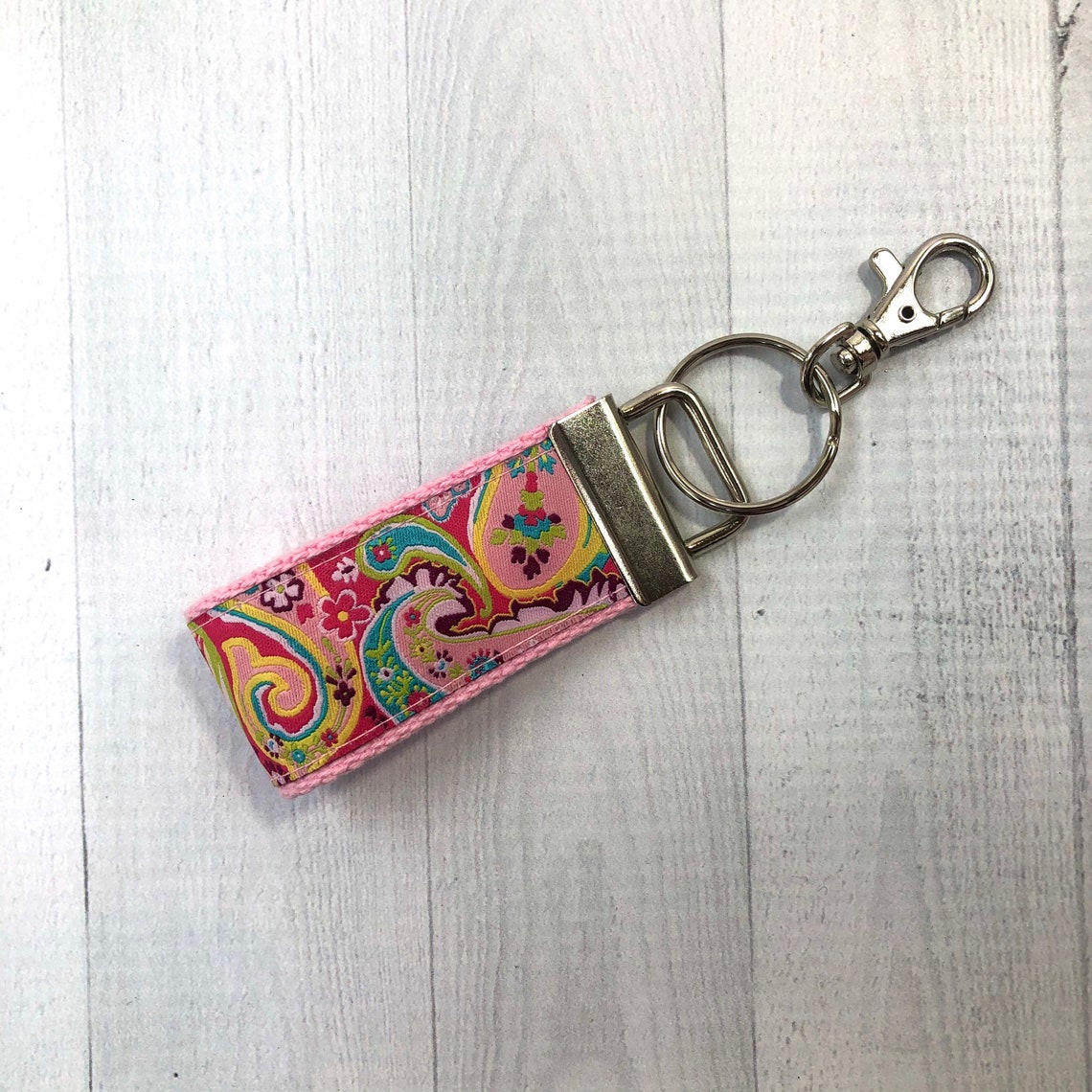 Preppy Mini Ribbon Key Fob Key Chain Key Ring Holder Etsy