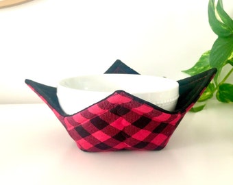 Bowl Cozy, Microwave Soup Cozy, Reversible Bowl Cozy