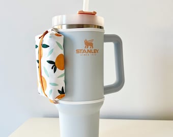 Clementine Tumbler Pouch, Water Bottle Zipper Bag, Key and Lip Balm Holder