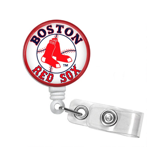 Boston Red Sox Retractable Badge Reel, Badge Holder, ID Badge, Nurse, Doctor, Peanuts Gang, Badge Reels