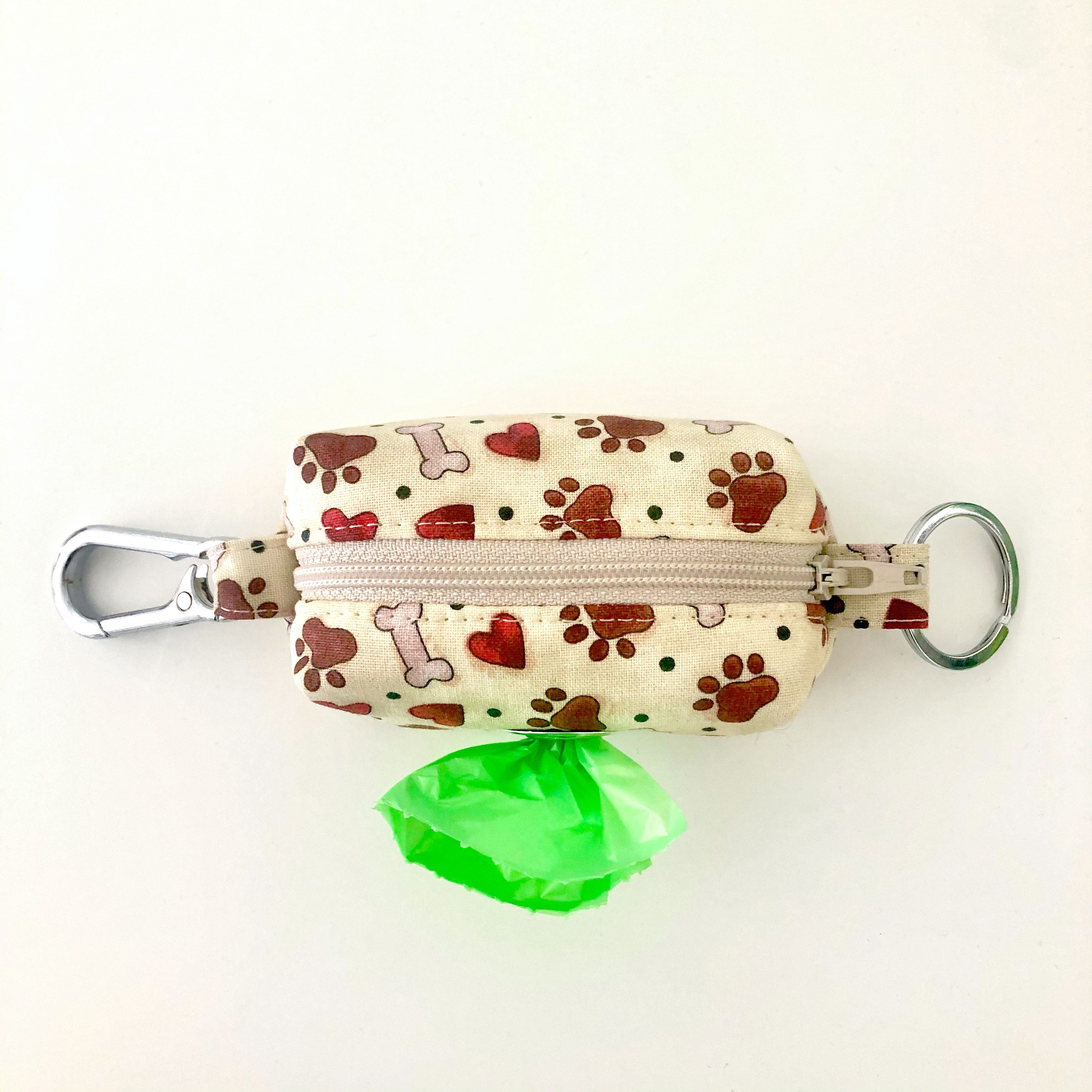 Dog Waste Bag Holder Leash Bag Mini Zipper Pouch Boxy Bag Etsy