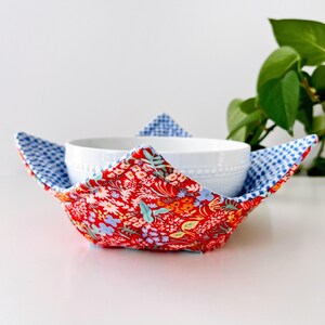 Bowl Cozy, Microwave Soup Cozy, Reversible Bowl Cozy, Housewarming Gift, College Student Gift