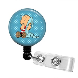 Snoopy in Scrubs Retractable Badge Reel Badge Holder ID