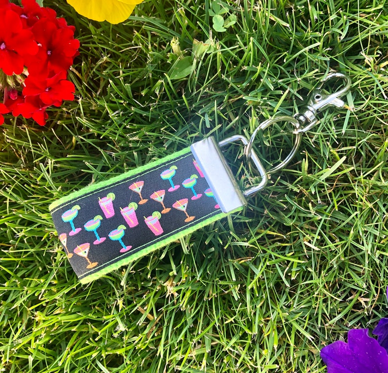 Preppy Mini Ribbon Key Fob Key Chain Key Ring Holder Etsy