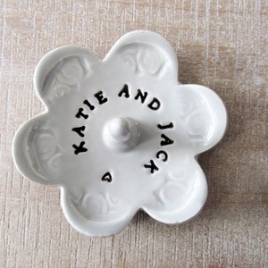 Imprinted Ring Dish, Personalized and Customizable, Takes 1-2 weeks to Produce image 3
