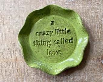 Chartreuse green, trinket dish, perfect party favor or gift