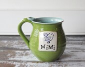 Made to order - Mimi, Oma, Nana, Mama, Gram, MeMe, Dad, Mom Mug, 14 oz, Customizable Mug with Bluebird