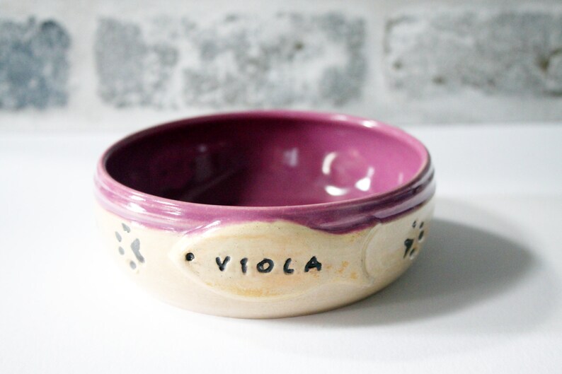 Food Bowl for Cat, custom name bowl, pet food bowl image 3