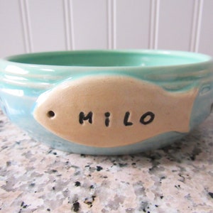 Food Bowl for Cat, custom name bowl, pet food bowl image 6