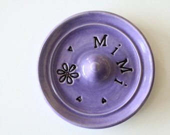 Mimi ring dish, lilac purple, Ready to Ship, Gift for Mimi