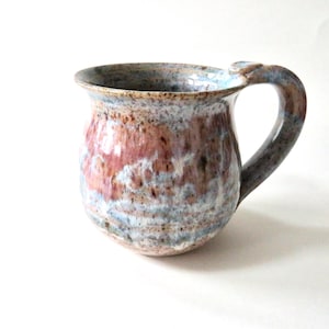 Speckled Blue Purple Beige Mug, 10 oz Cappuccino Cup