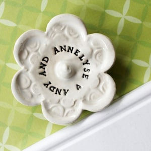 Imprinted Ring Dish, Personalized and Customizable, Takes 1-2 weeks to Produce image 1