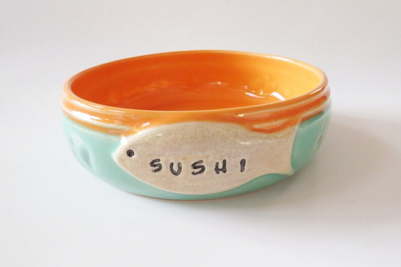 Food Bowl for Cat, custom name bowl, pet food bowl image 2